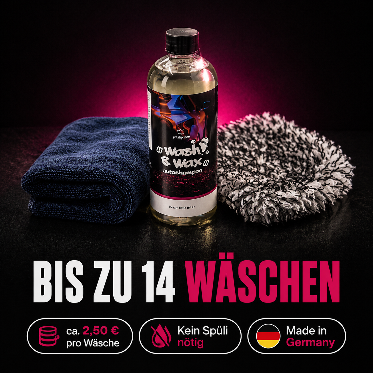 GrizzlyClean Außenwäsche Starter Set