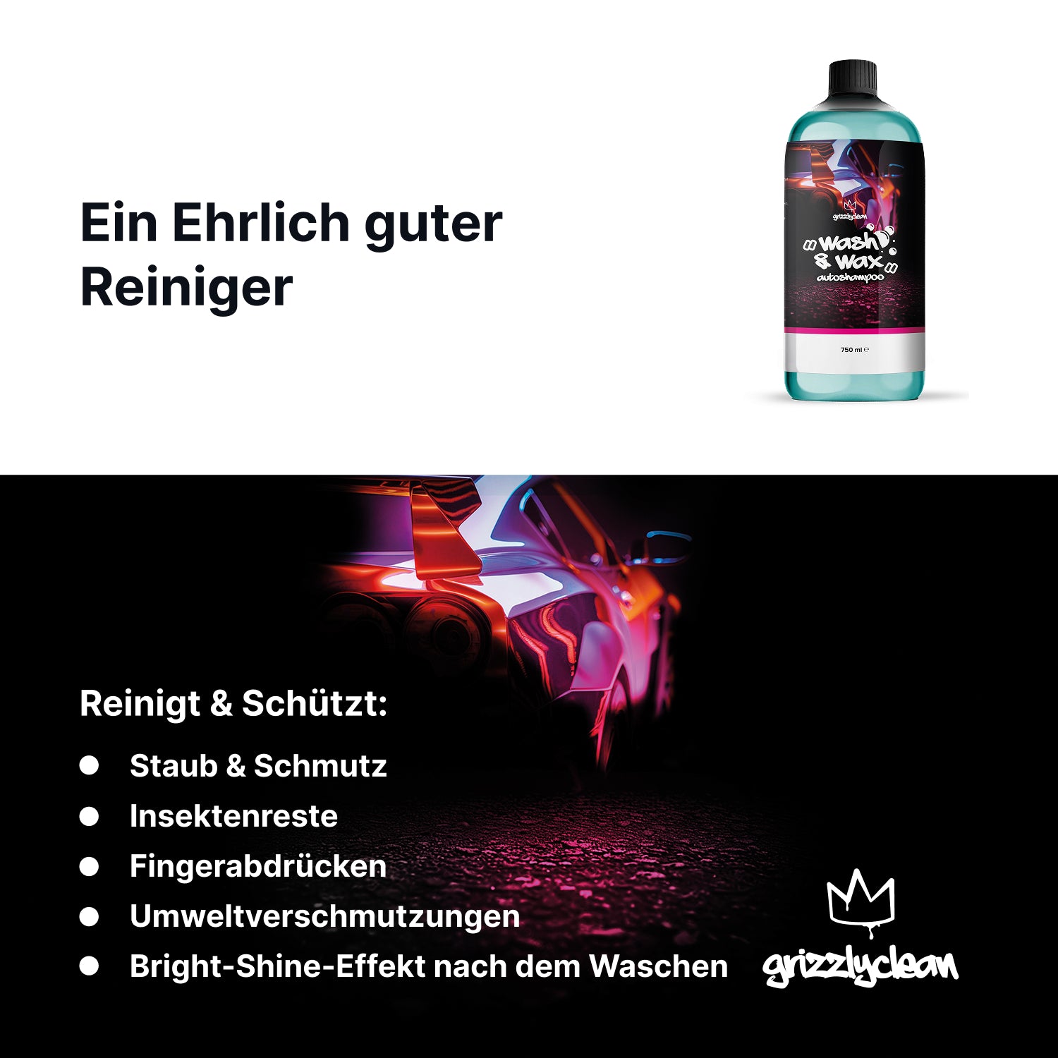 Autoshampoo mit Wachs