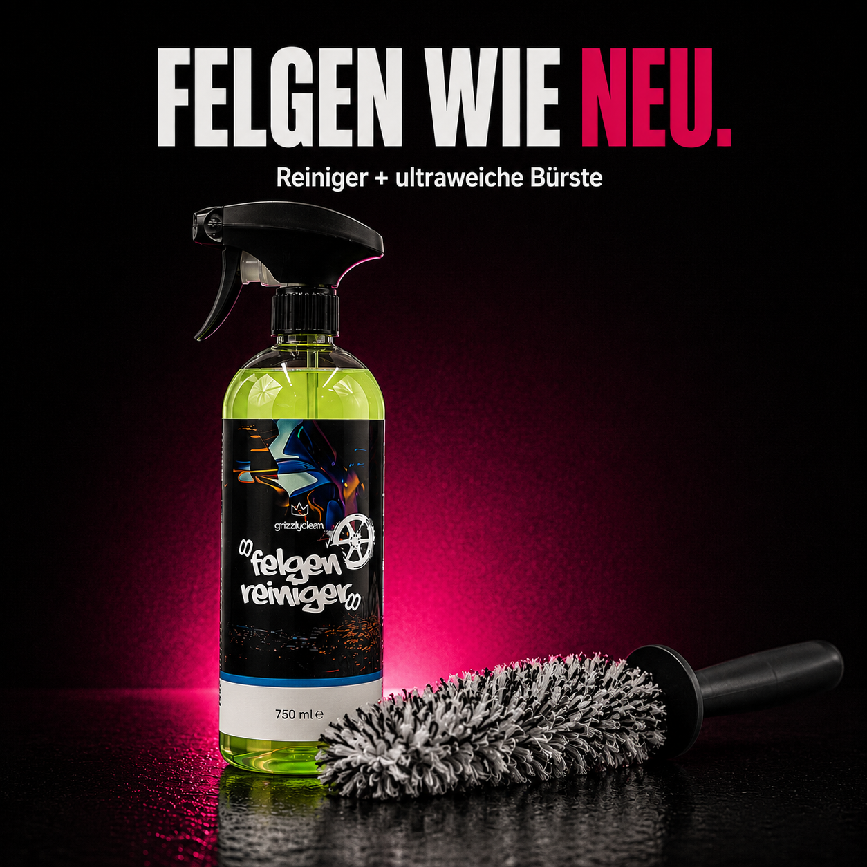 GrizzlyClean Felgen Set
