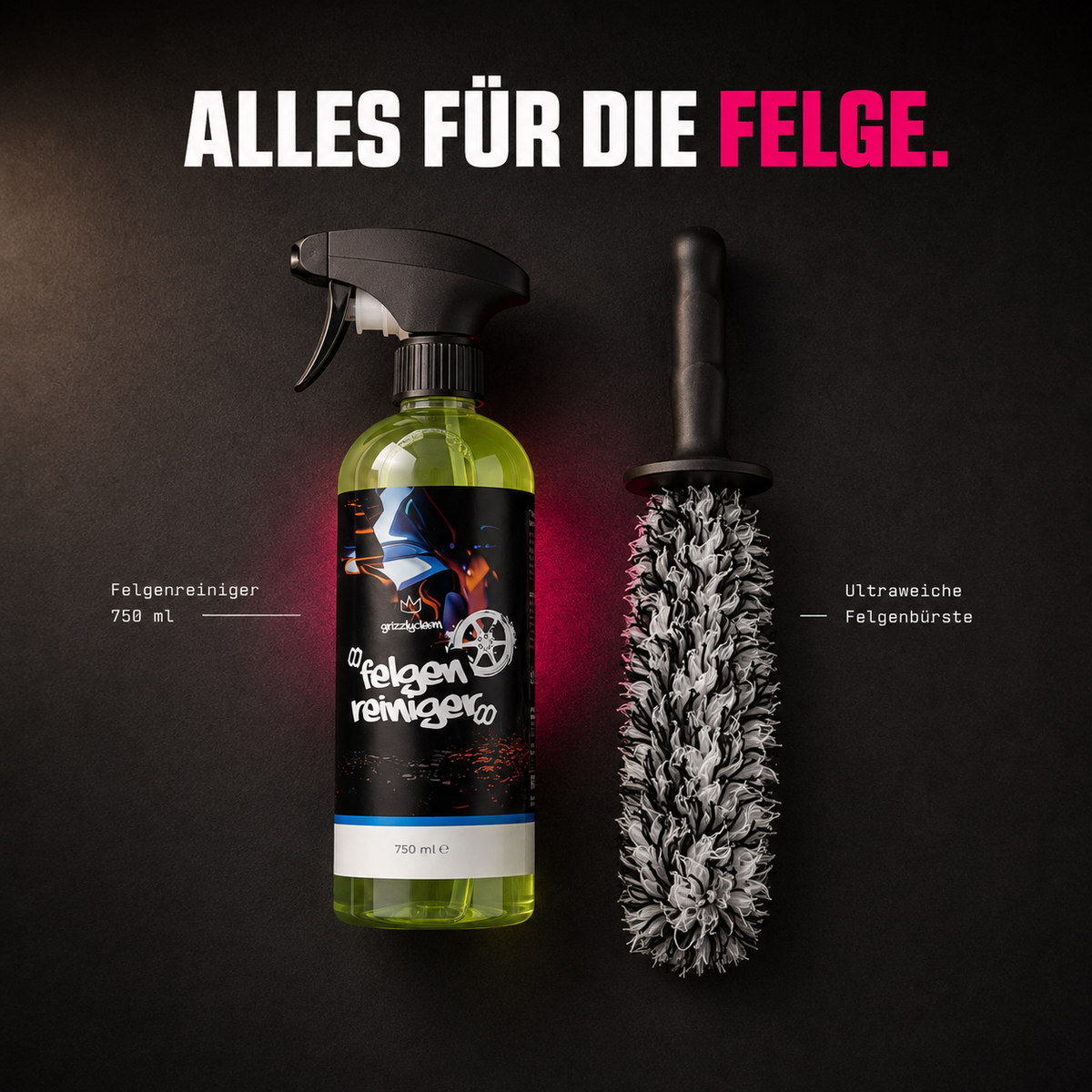 GrizzlyClean Felgen Set