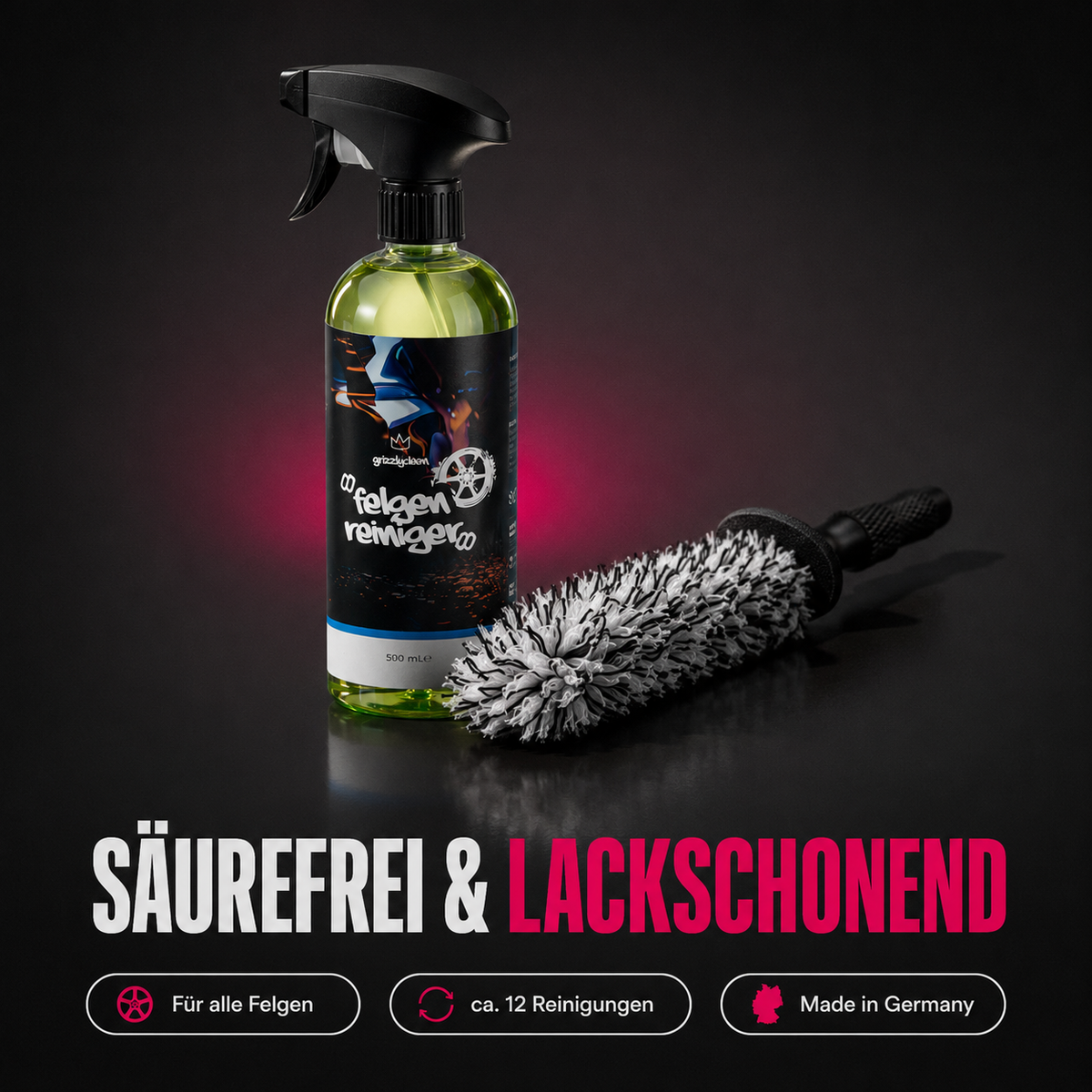 GrizzlyClean Felgen Set