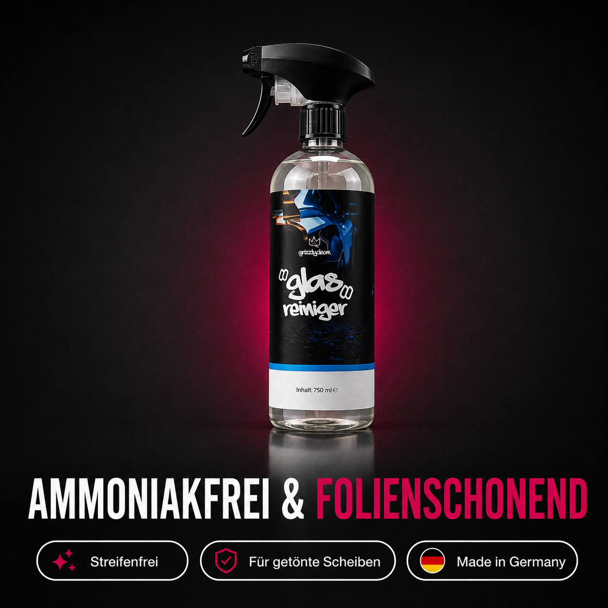 Autoglasreiniger – Scheiben streifenfrei reinigen, ammoniakfrei