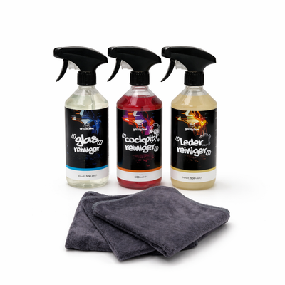 GrizzlyClean Innenraumreiniger Set Leder, 6 Teile