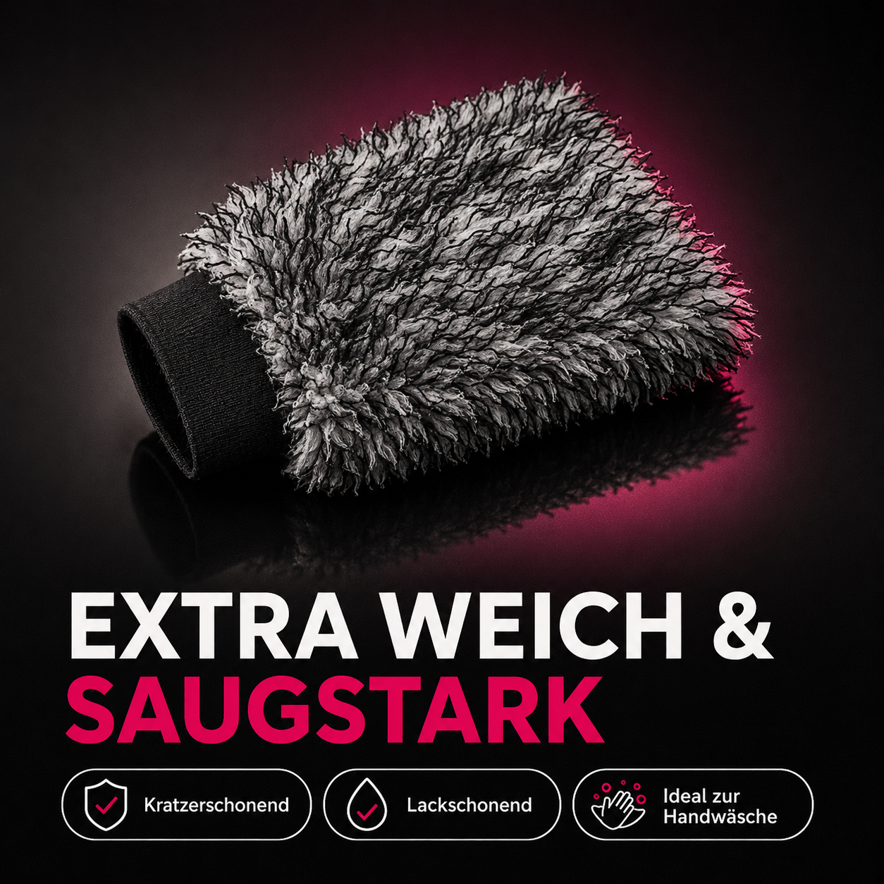 GrizzlyClean Mikrofaser Waschhandschuh