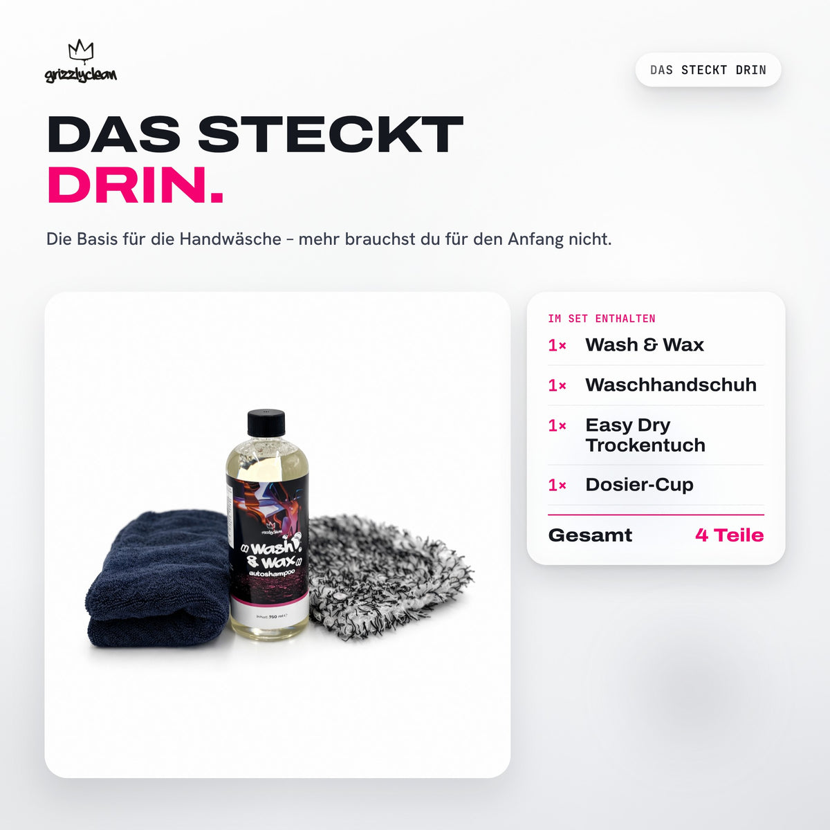 GrizzlyClean Autowäsche Starter Set