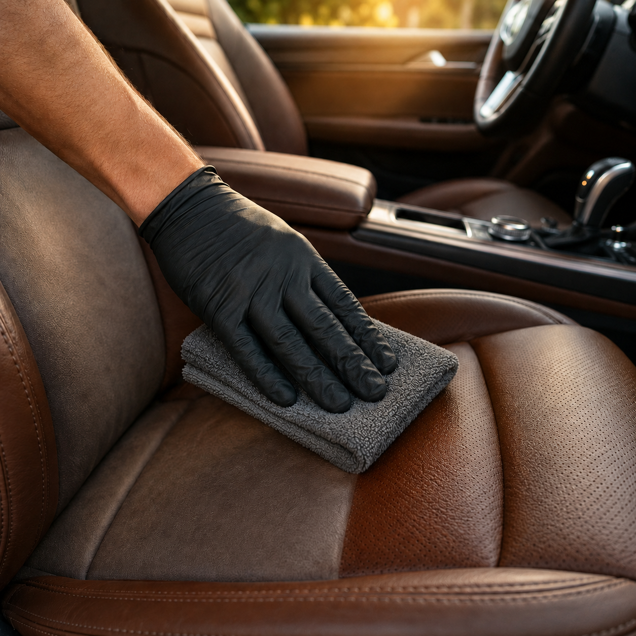 Leder im Auto reinigen – Sitze, Lenkrad & Pflegefehler vermeiden