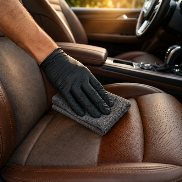 Leder im Auto reinigen – Sitze, Lenkrad & Pflegefehler vermeiden