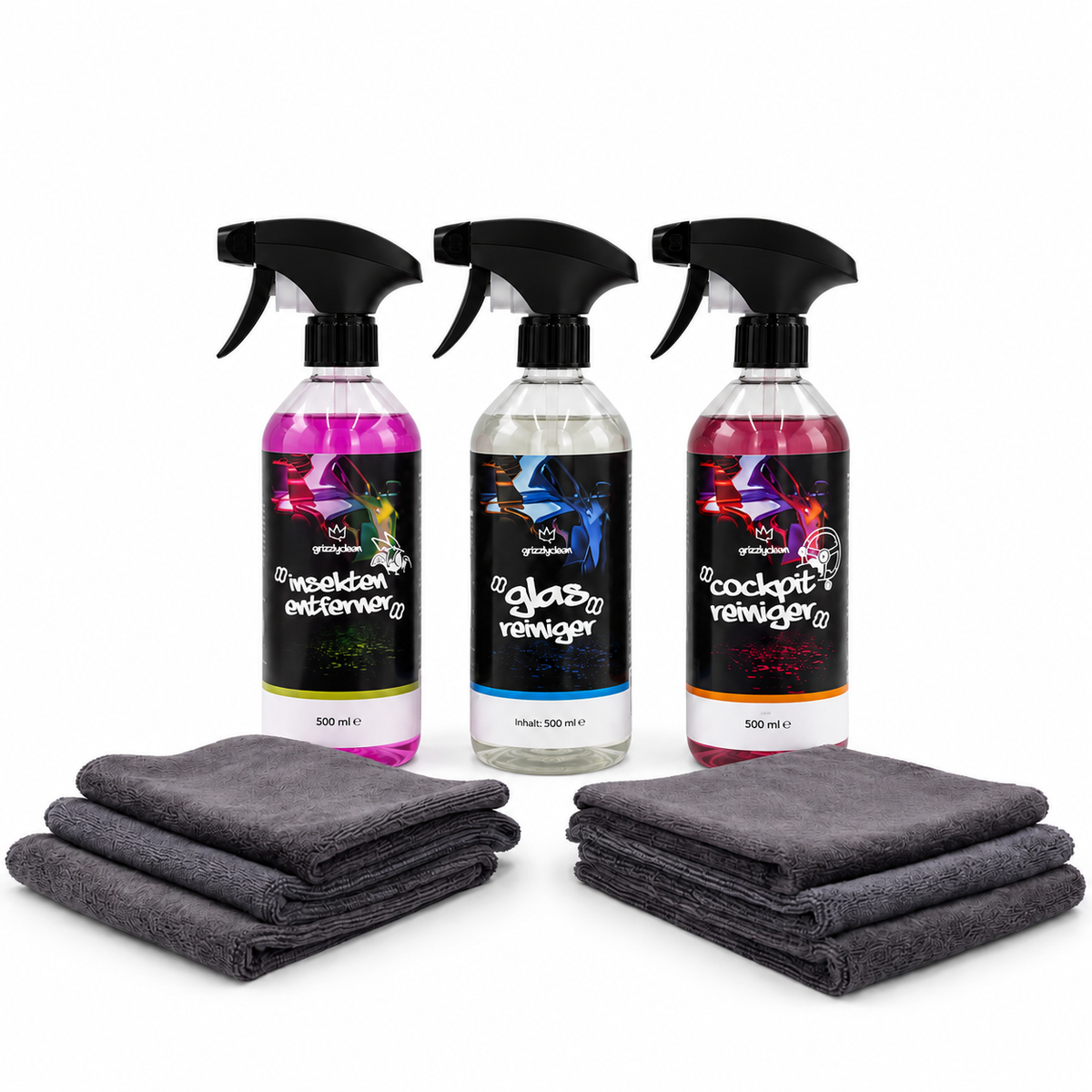Auto Reinigungs Set ohne Wasser, 9 Teile
