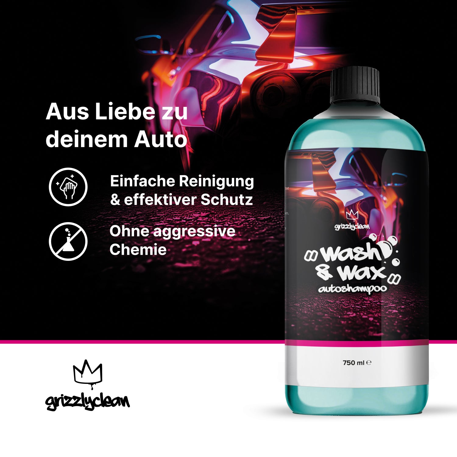 Autoshampoo mit Wachs