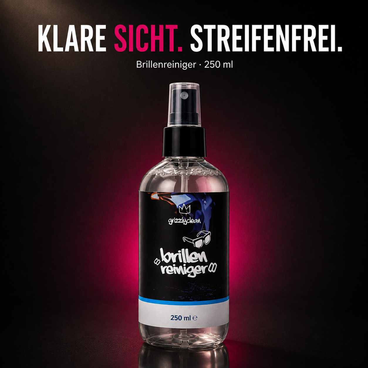 Brillenreiniger Spray – Brillengläser schlierenfrei reinigen