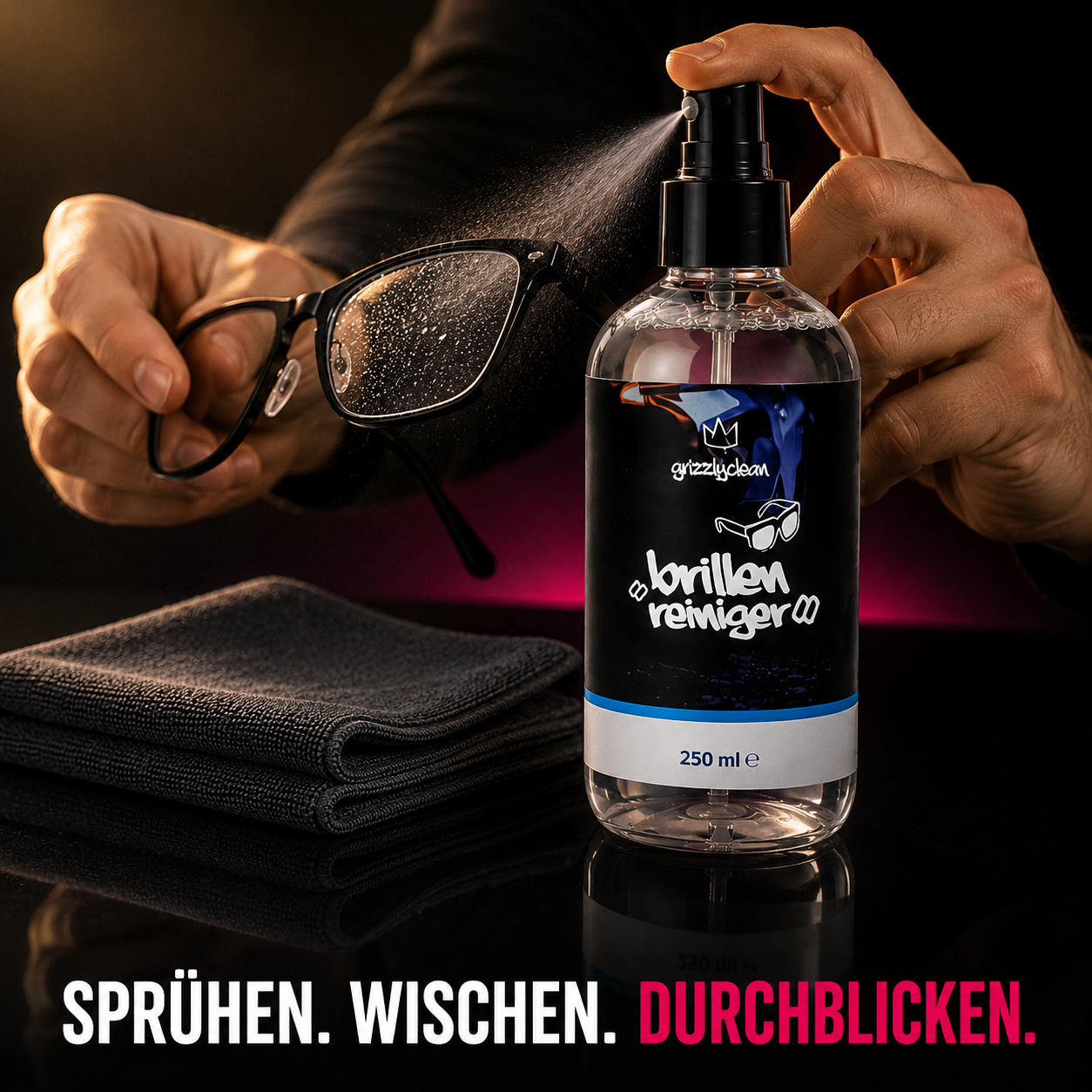 Brillenreiniger Spray – Brillengläser schlierenfrei reinigen