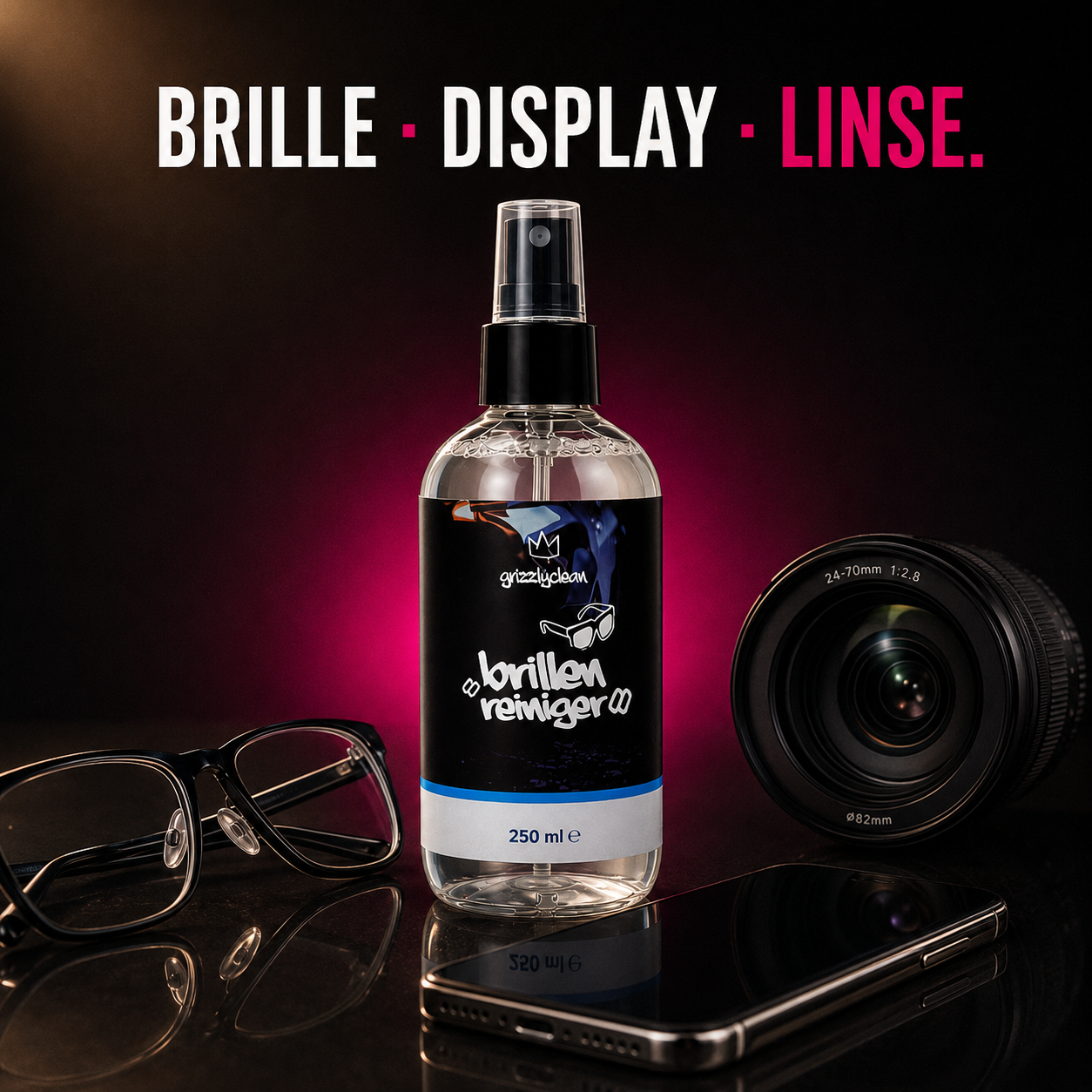 Brillenreiniger Spray – Brillengläser schlierenfrei reinigen