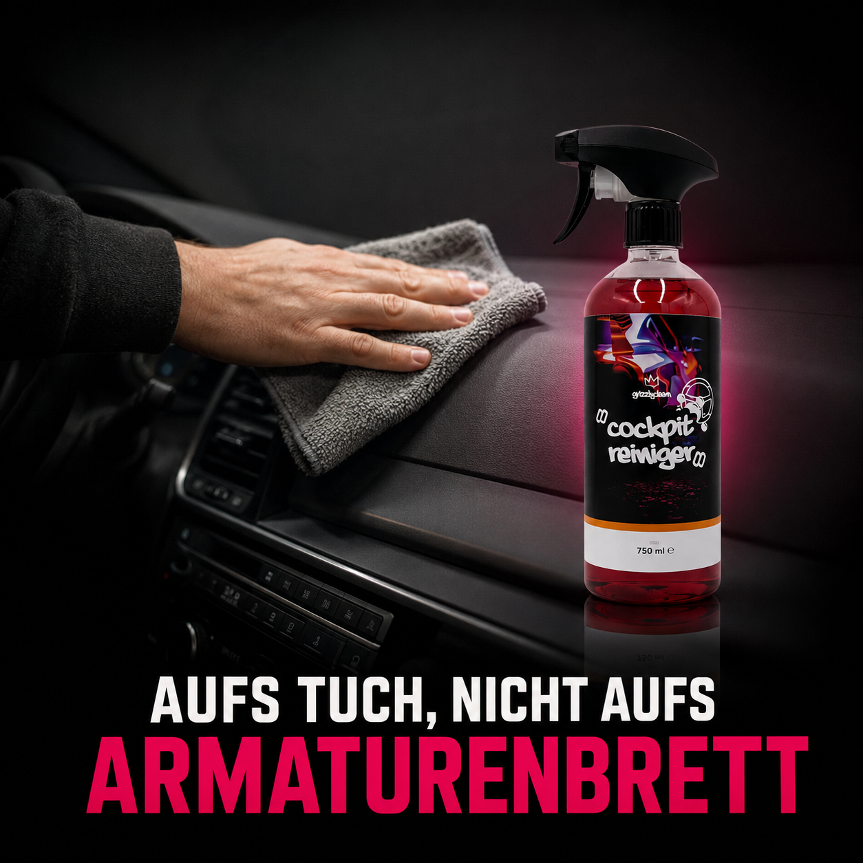 Cockpitspray – Armaturenbrett reinigen & pflegen mit mattem Finish