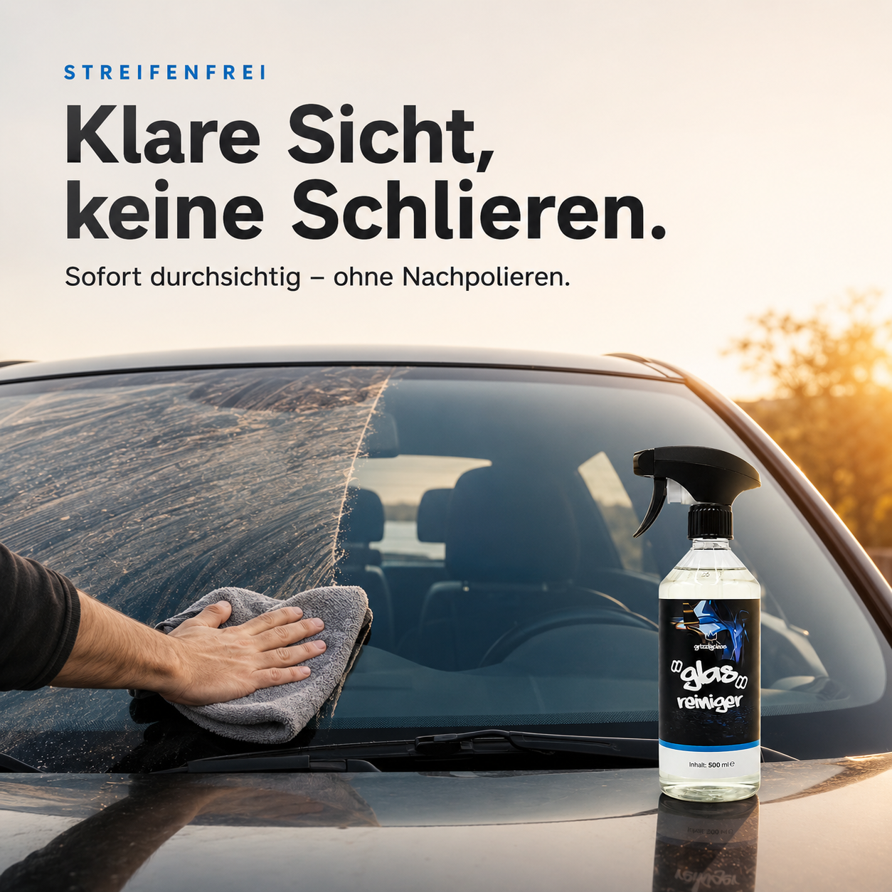 Autoglasreiniger – Scheiben streifenfrei reinigen, ammoniakfrei