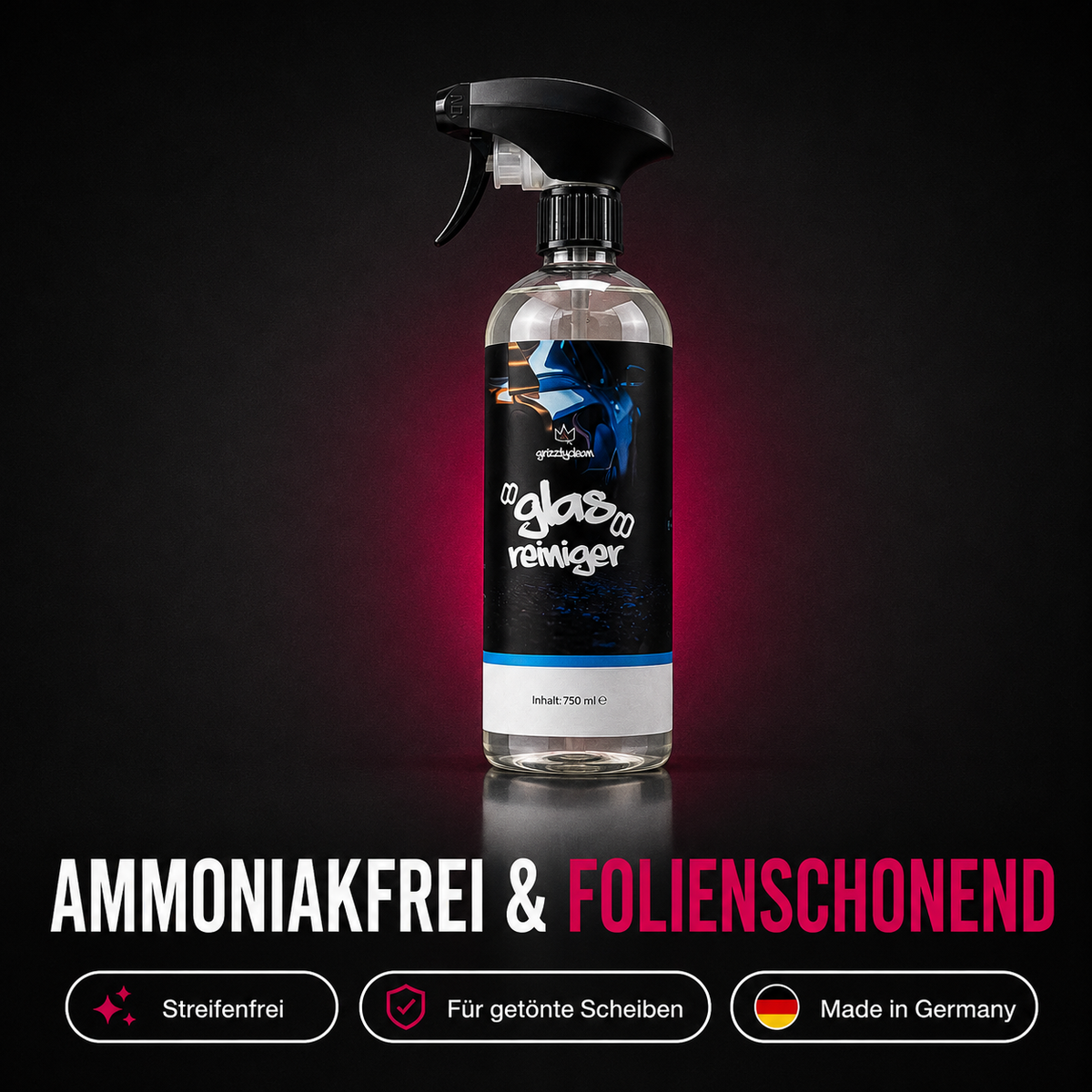 Autoglasreiniger – Scheiben streifenfrei reinigen, ammoniakfrei