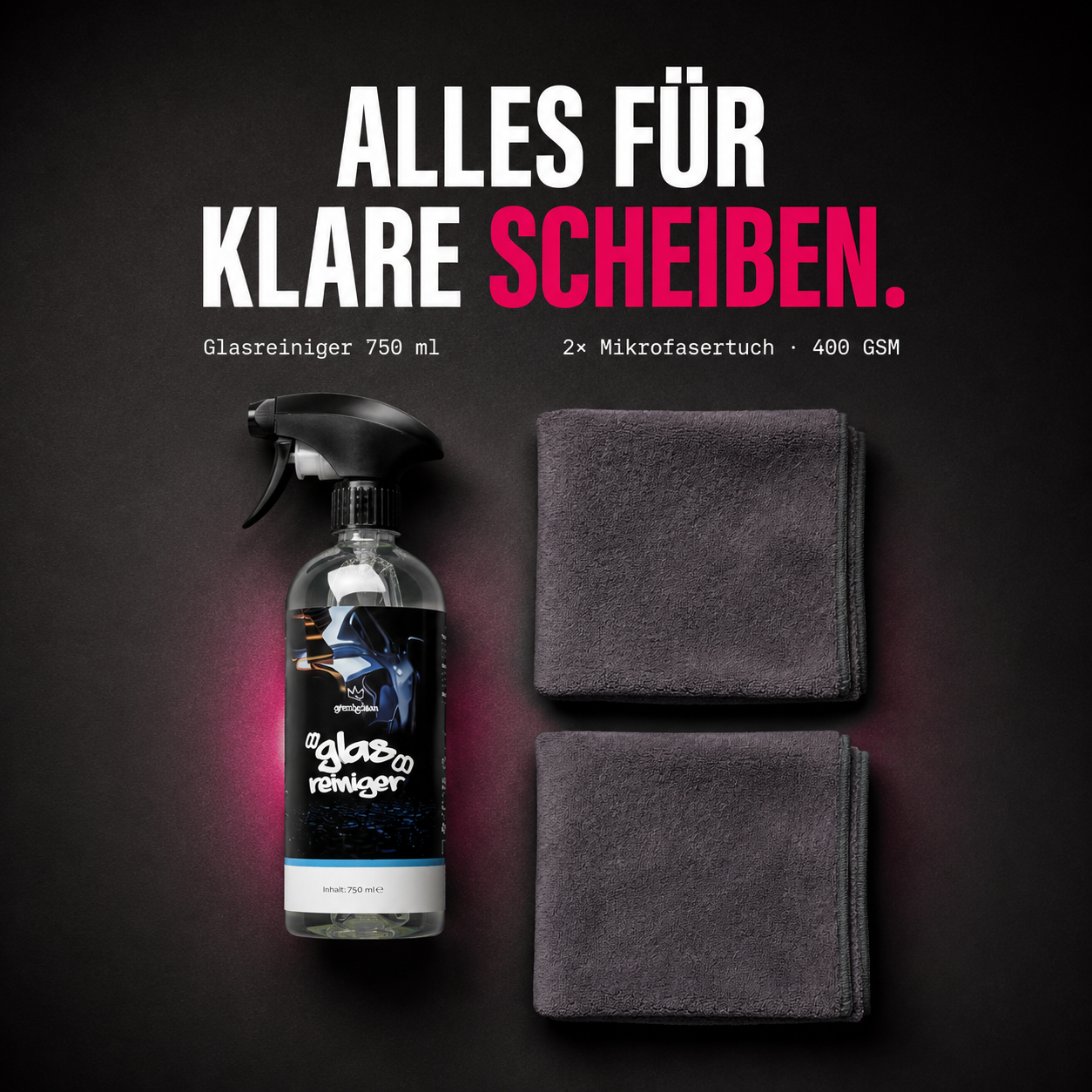 GrizzlyClean Glasreinigung Set
