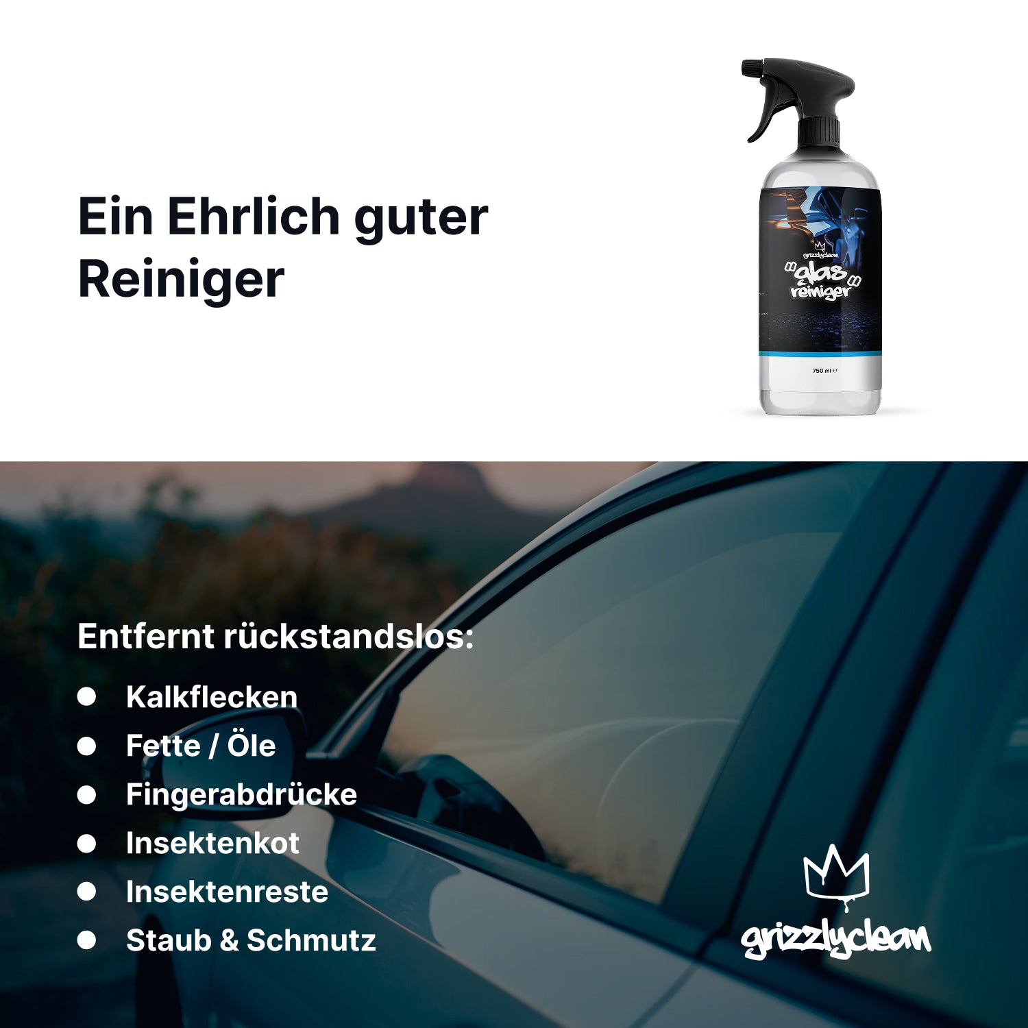 Glasreiniger Auto – streifenfreie & gründliche Reinigung aller Autoscheiben