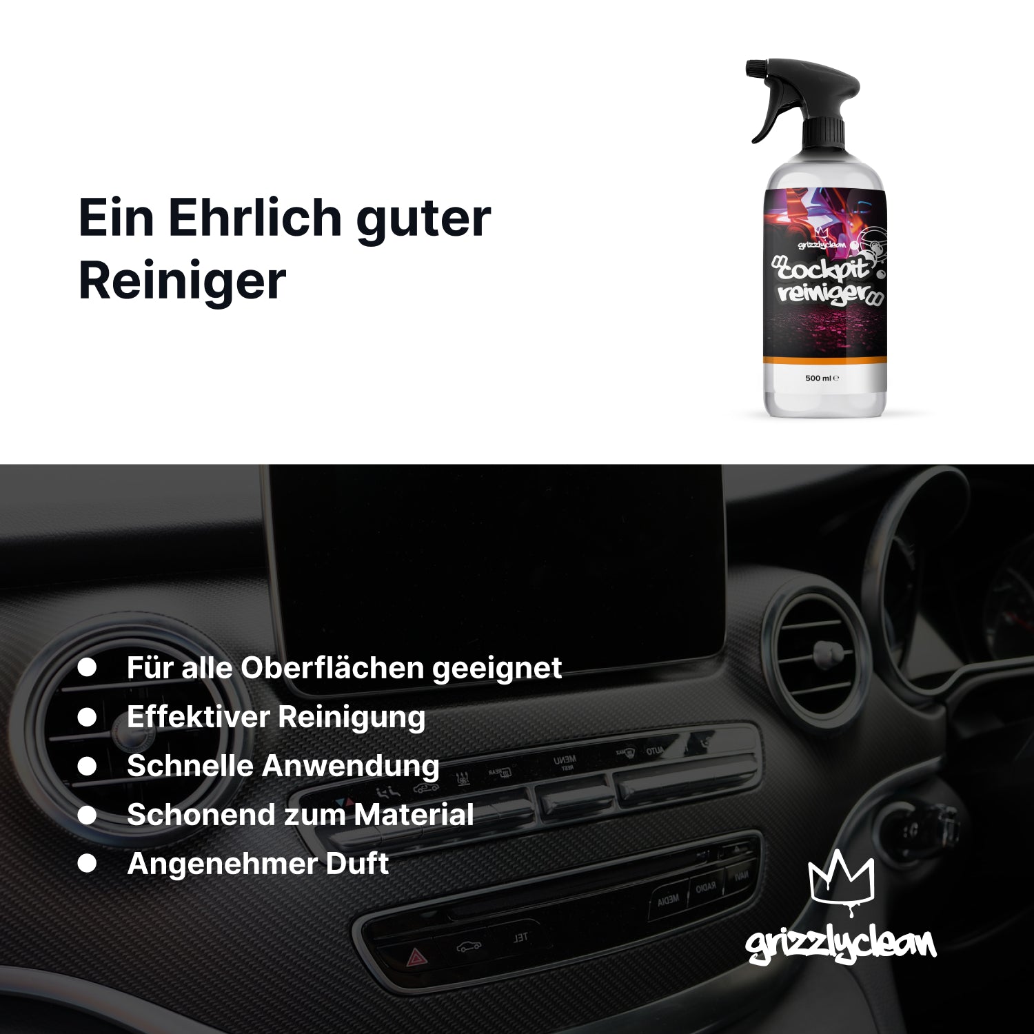 Cockpitspray für Fahrzeuge