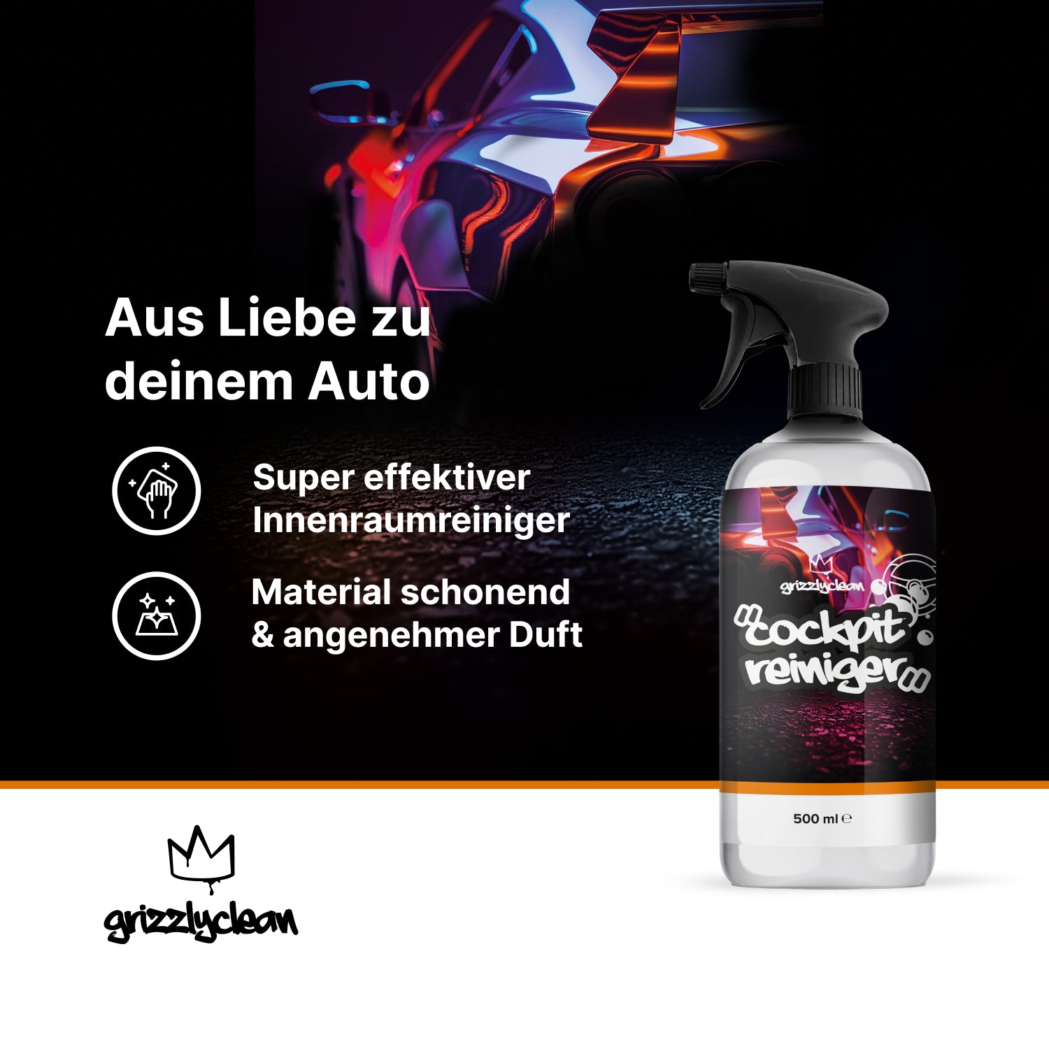 Cockpitspray für Fahrzeuge