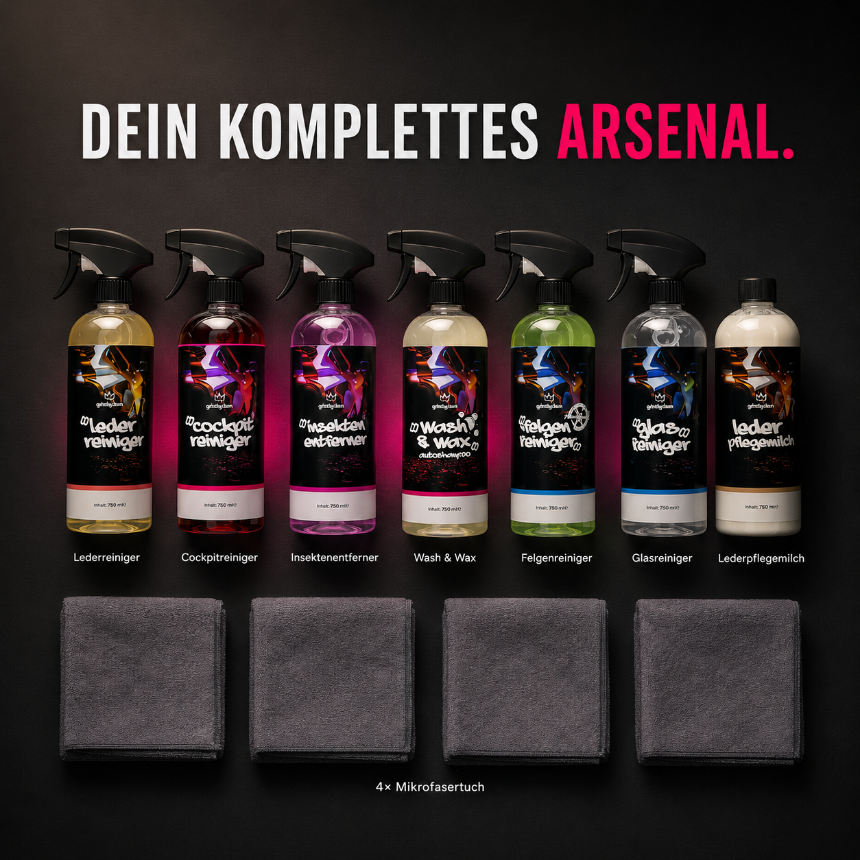 GrizzlyClean Autopflege Komplett Set