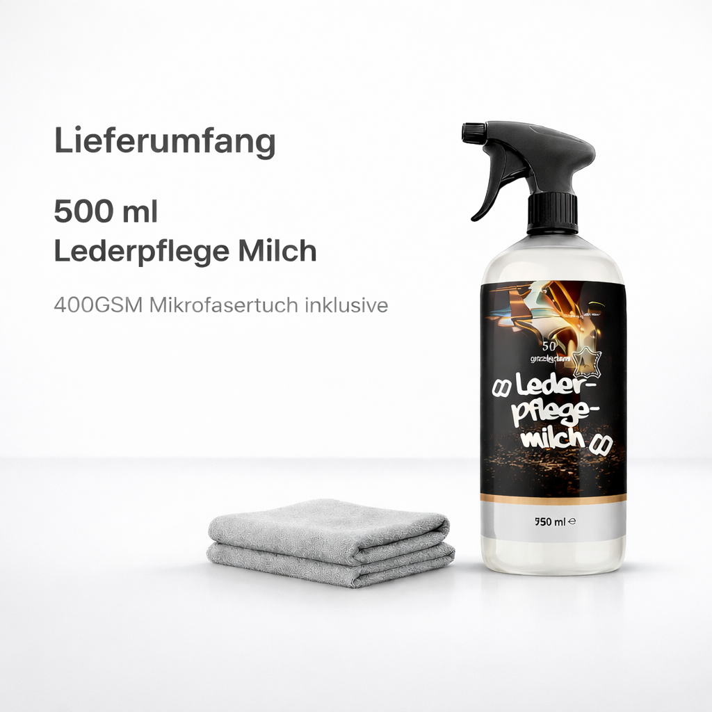 Leder pflege Milch