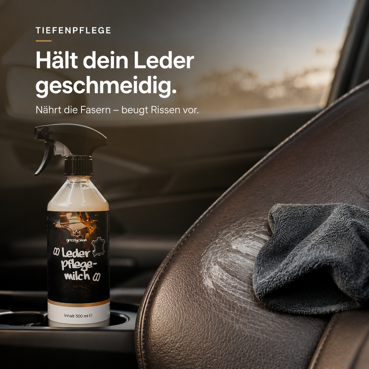 GrizzlyClean Leder Pflege Milch