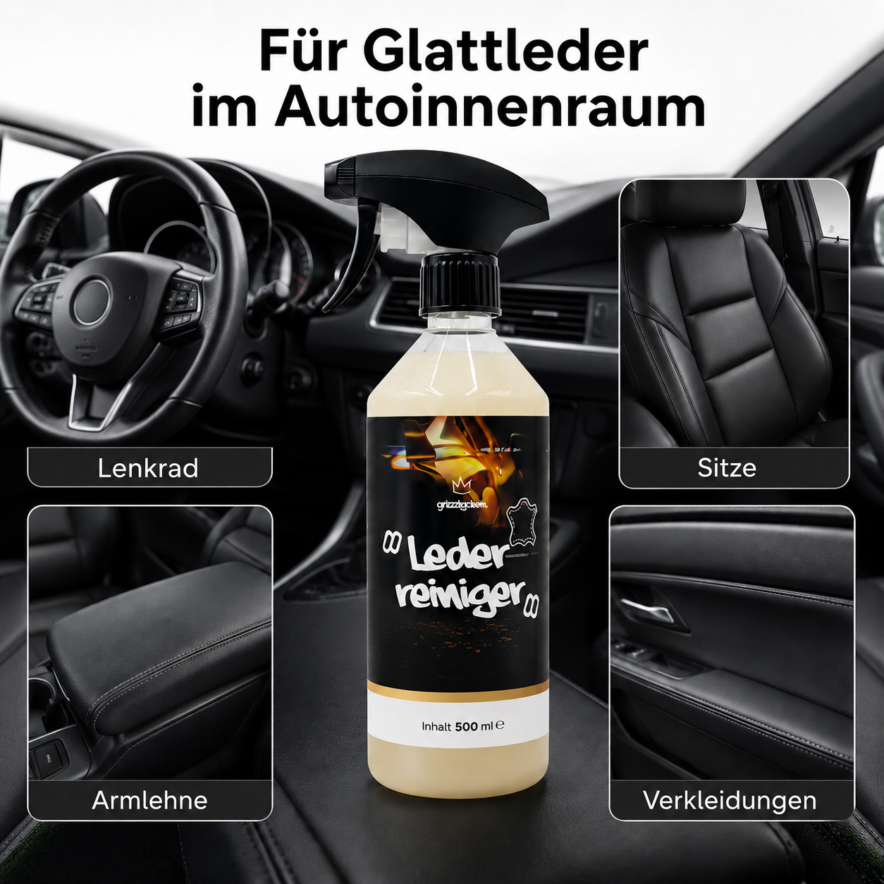 Lederreiniger Auto – Ledersitze tiefenrein & schonend reinigen