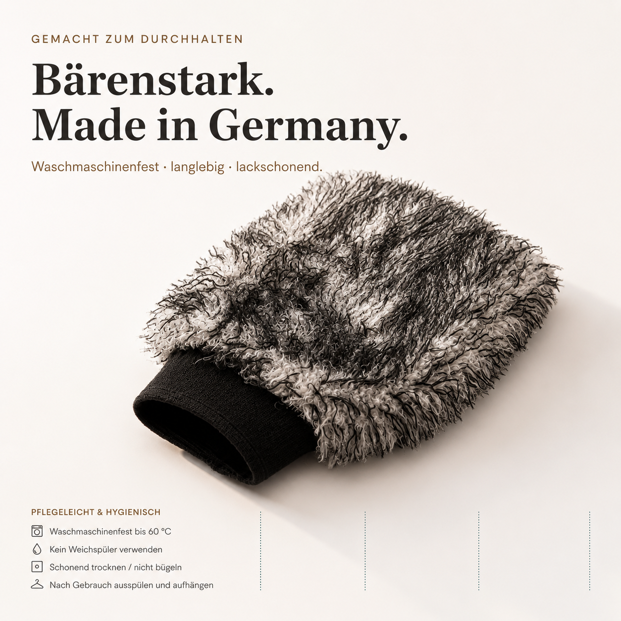 GrizzlyClean Mikrofaser Waschhandschuh