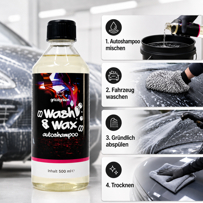 Autoshampoo mit Wachs – lackschonende Tiefenreinigung & Glanz in einem Gang