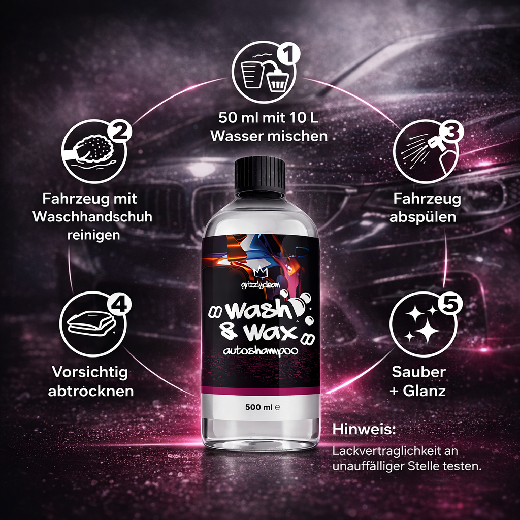 Autoshampoo mit Wachs