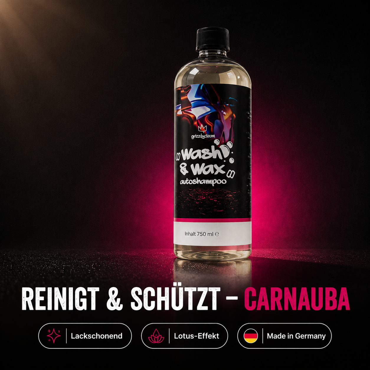Autoshampoo mit Wachs – lackschonende Tiefenreinigung & Glanz in einem Gang