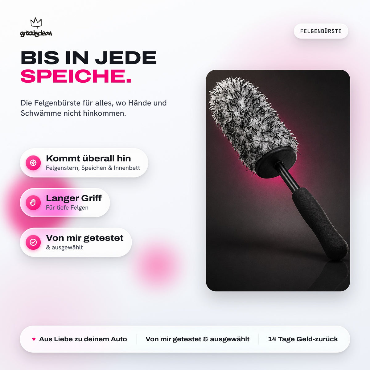 GrizzlyClean Felgenbürste