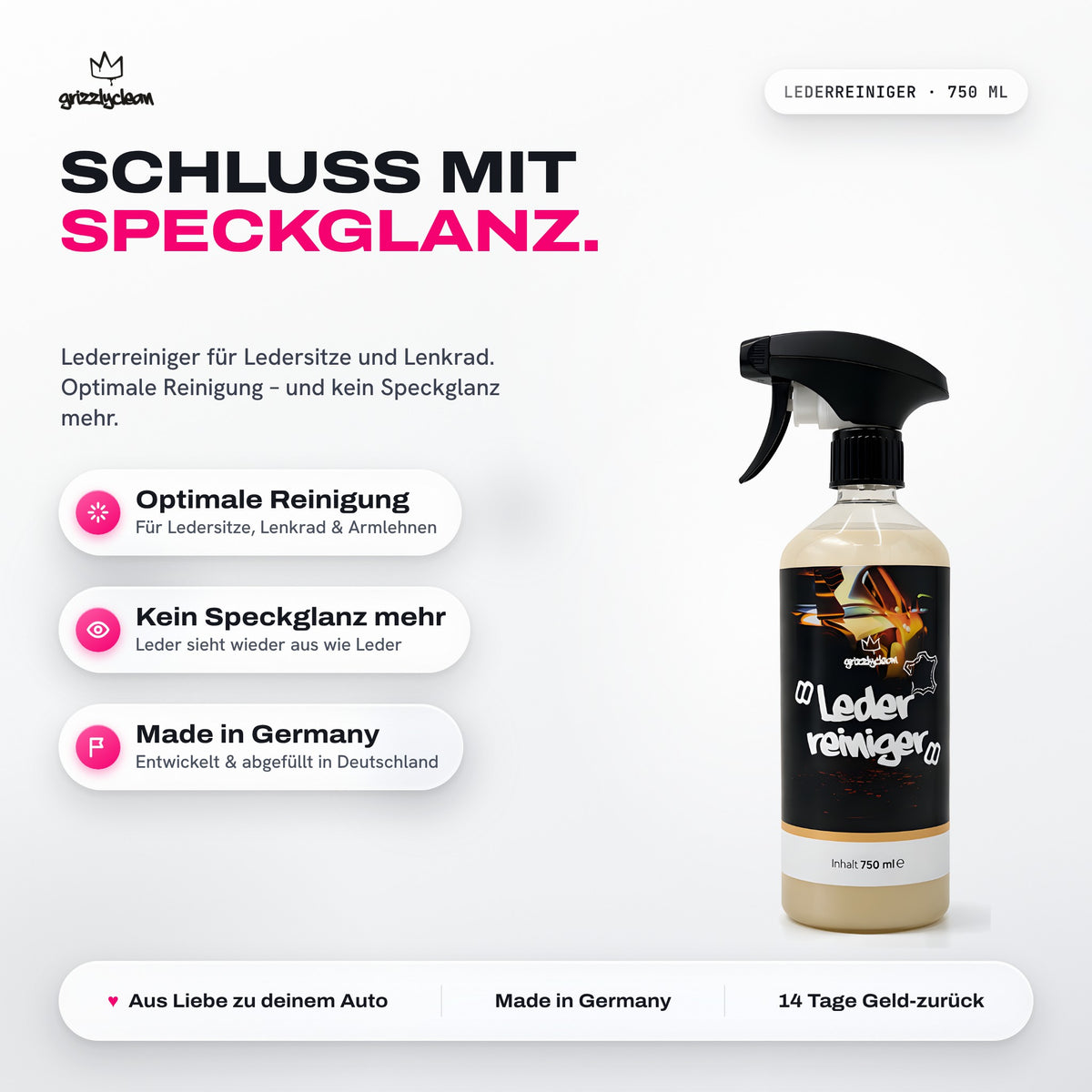 Lederreiniger Auto – Ledersitze tiefenrein & schonend reinigen