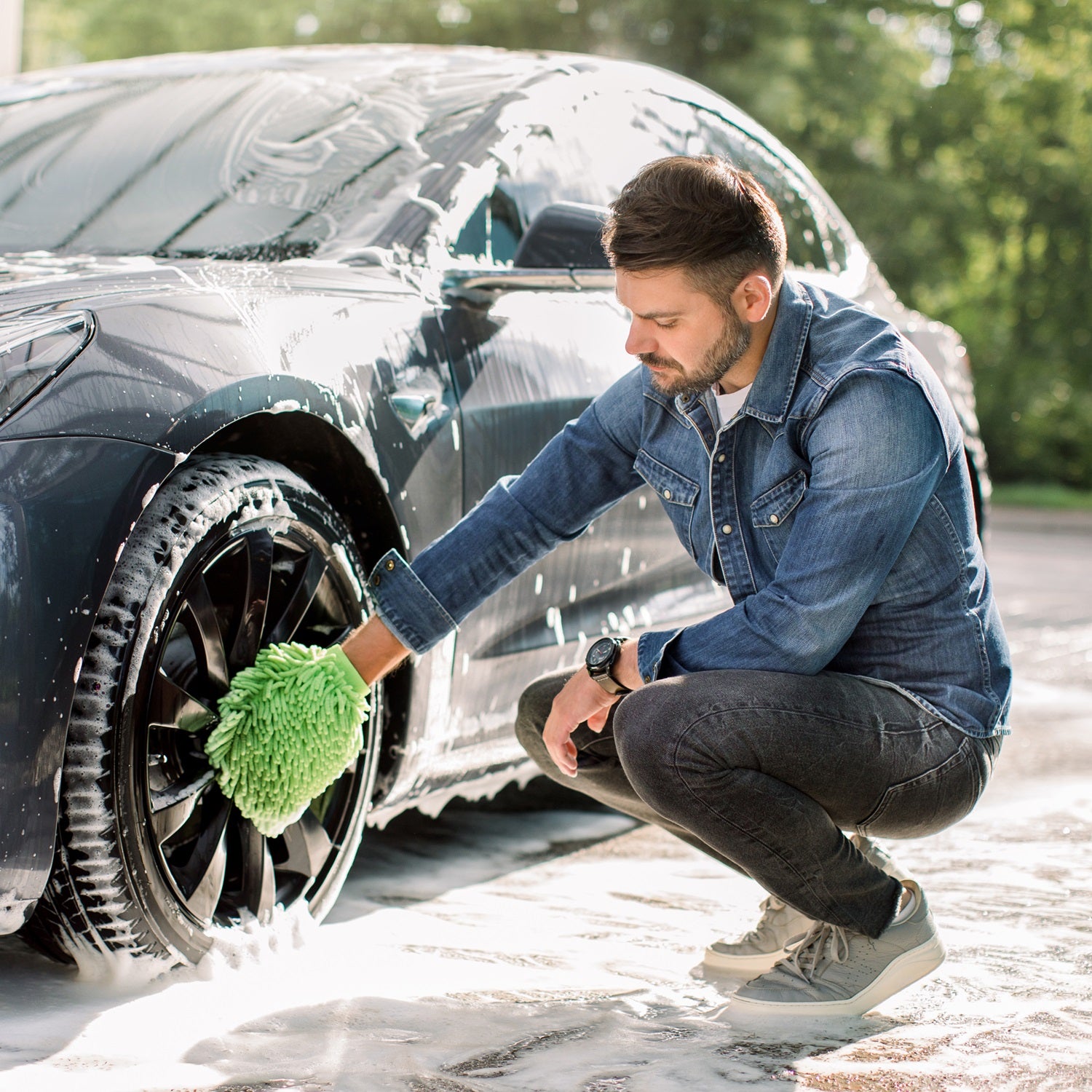 grizzlyclean gute reiniger reinigungsmittel autowäsche autoreinigung auto waschen putzen pflegen sauber felgenreiniger felgen reiniger alu stahl 2